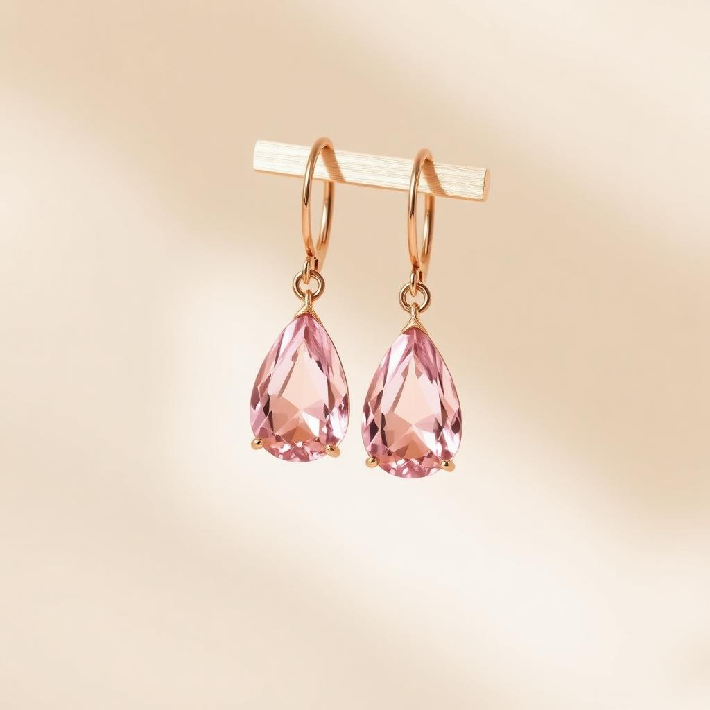 Orecchini Goccia — Morganite