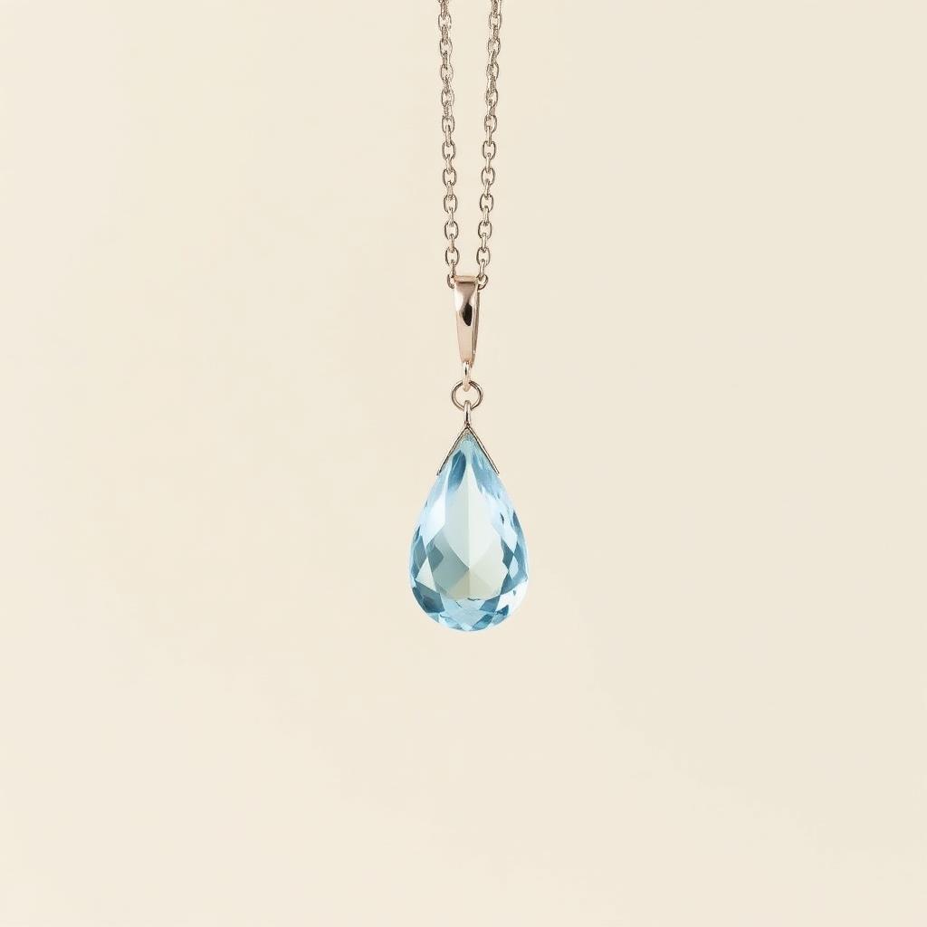 Pendente Goccia — Acquamarina