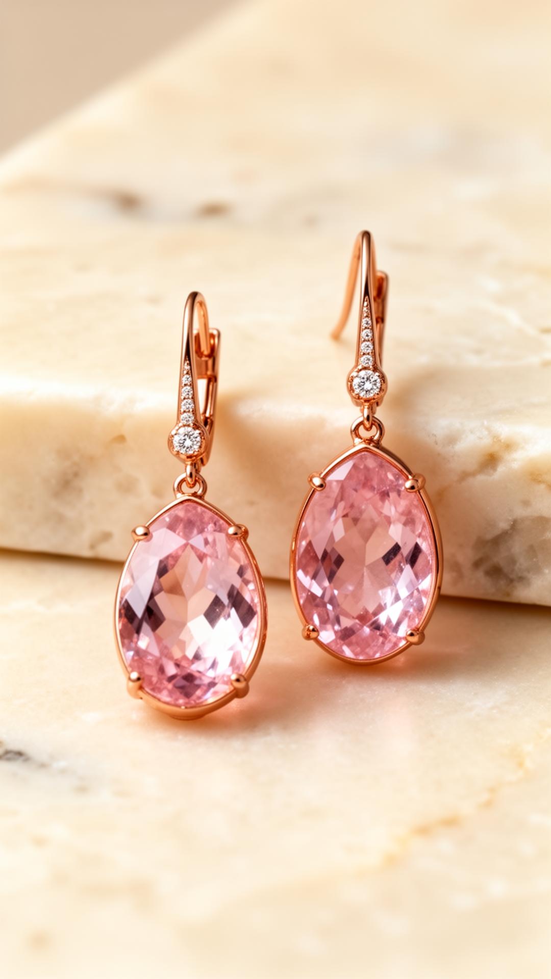 Orecchini Morganite